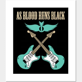 AS BLOOD RUNS BLACK BAND Posters and Art